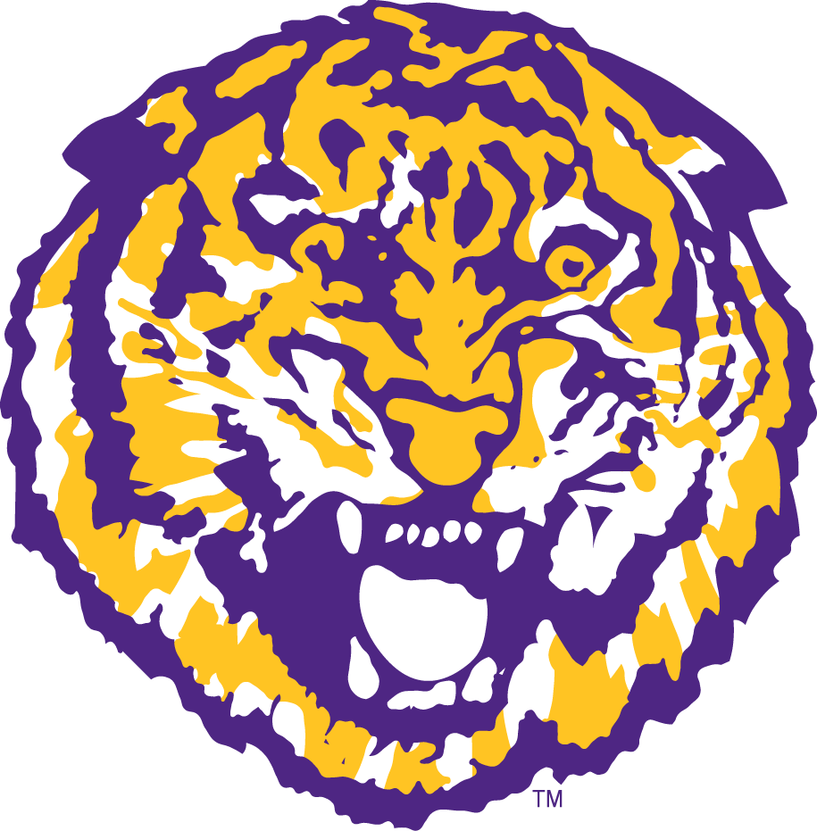 LSU Tigers 1972-1979 Primary Logo vinyl decal